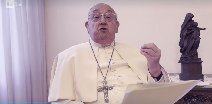 Sanremo: Papa Francesco legge messaggio di pace