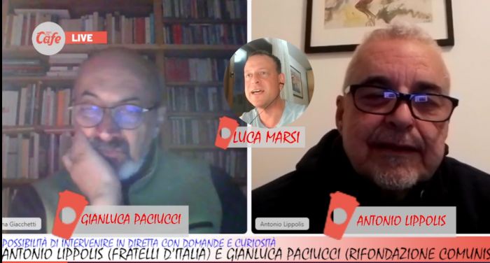 Lippolis e Paciucci, scintille in diretta: “Idee non si criminalizzano” - “Fascismo condannato da storia” (VIDEO)