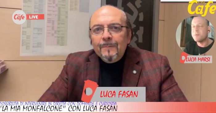 Il neo sindaco di Monfalcone Luca Fasan in diretta su Trieste Cafe/FVg Cafe alle 19.30
