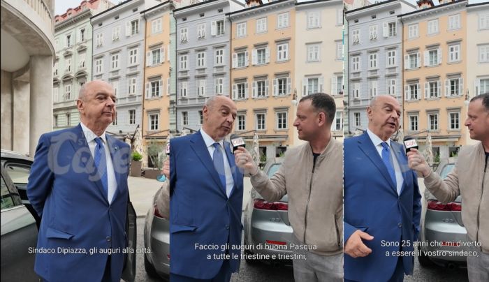 Auguri di Pasqua del sindaco Dipiazza: “25 anni che mi diverto a essere il vostro sindaco” (VIDEO)