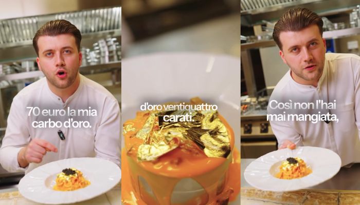 Lo chef triestino Emin conquista Milano con la sua “Carbondoro”: un capolavoro dorato da 70 euro (VIDEO)
