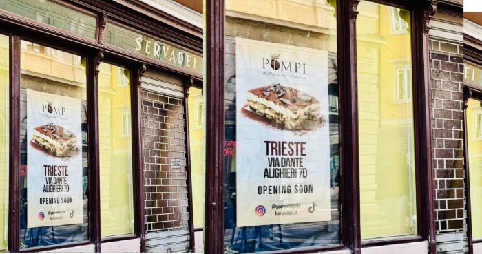 Pompi arriva a Trieste: il celebre "Re del Tiramisù" apre in via Dante nei locali ex Servadei
