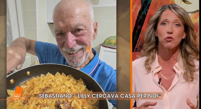 Un sorriso smagliante, la pasta, una padella fumante: la foto della cena di Seba a Quarto Grado