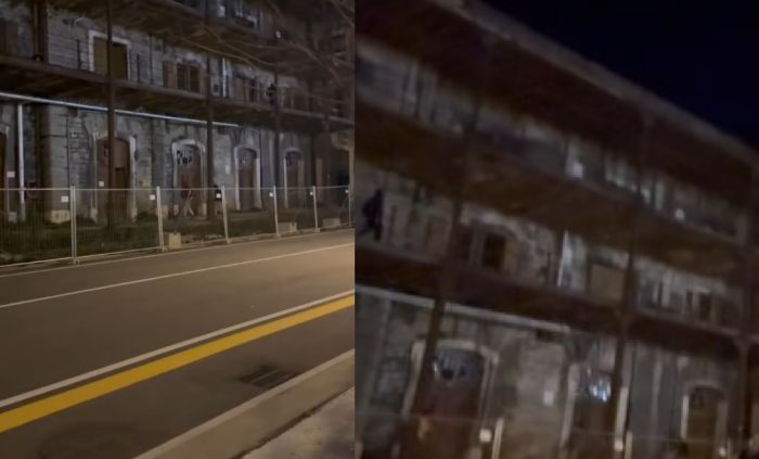 Trieste, Porto Vecchio: via vai notturno in un magazzino abbandonato (VIDEO)