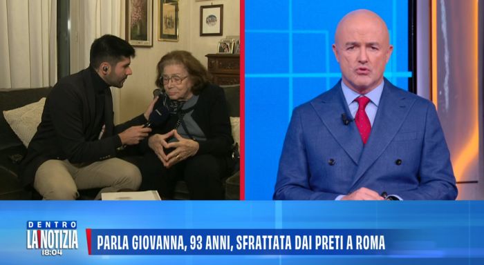 Dentro la Notizia, 93enne rischia di essere sfrattata dai preti: «Vorrei solo morire in questa casa»