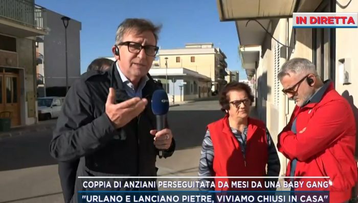 Mattino 5, il dramma degli anziani perseguitati da baby gang: “Pregavamo per la pioggia pur di dormire”