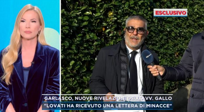 Mattino 5, lettera di minacce all’avvocato Lovati, Panicucci: Clima di tensione su caso Garlasco