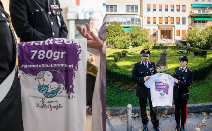 Carabinieri accanto ai bimbi prematuri: il Burlo celebra la Giornata mondiale della Prematurità