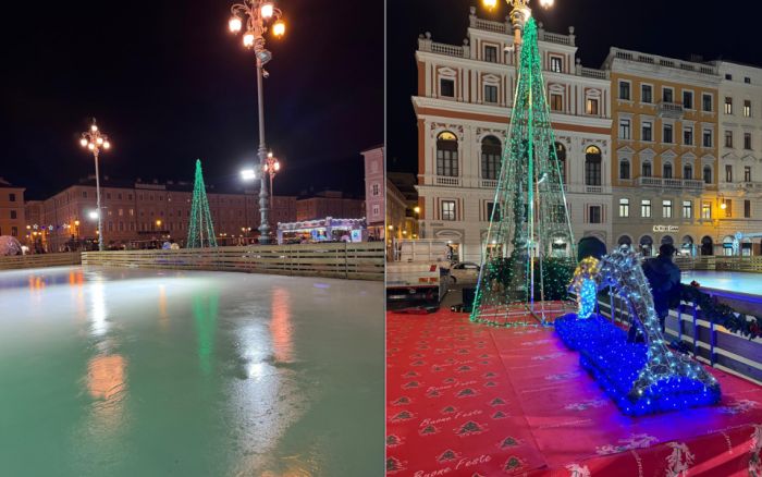 La magia prende vita: la maxi pista di pattinaggio illumina Ponterosso e inaugura il Natale triestino