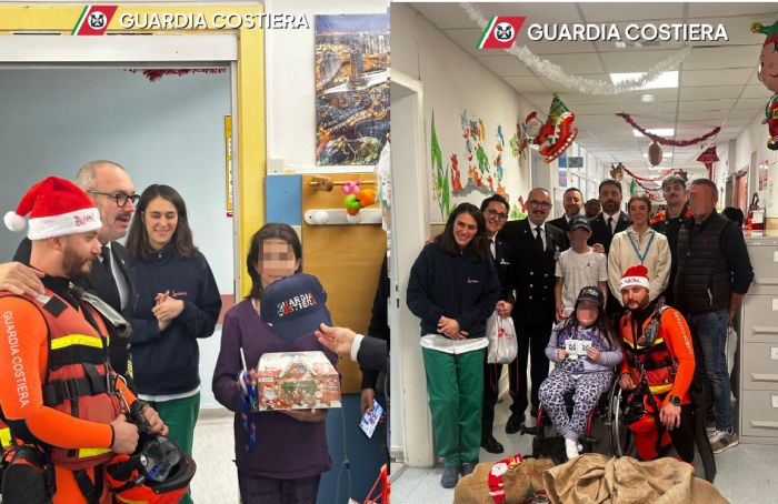 Guardia Costiera di Trieste accanto ai bambini del Burlo: doni, sorrisi e vicinanza alle famiglie