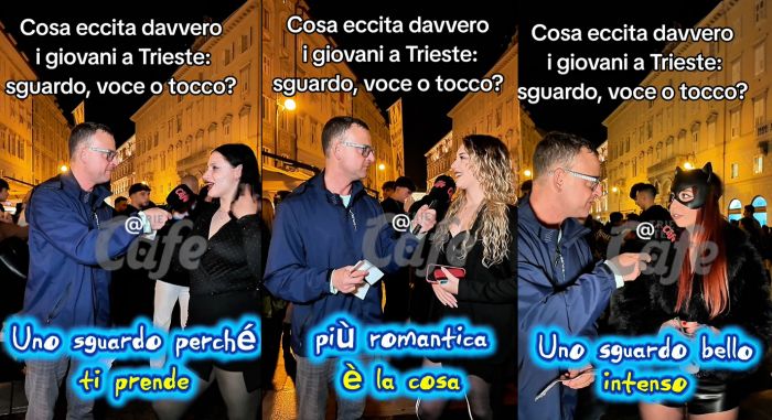 Cosa eccita davvero i giovani a Trieste: sguardo, voce o tocco? (VIDEO) 