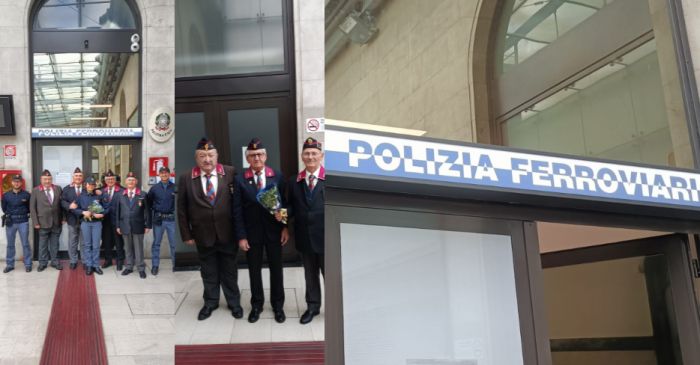 Primo servizio del 2026 alla stazione di Trieste: gli auguri dell’Anps agli operatori della Polfer