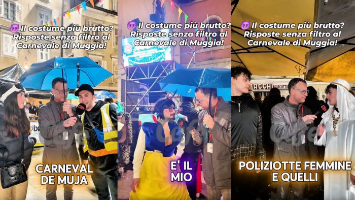 Il costume più brutto del Carnevale? A Muggia risposte al vetriolo e risate assicurate (VIDEO)