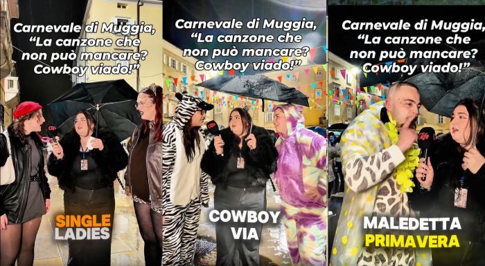 Al Carnevale di Muggia la hit che mette tutti d’accordo: “Cowboy viado” diventa coro collettivo (VIDEO)