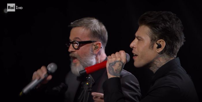 Sanremo: Fedez e Masini conquistano l'Ariston, "bravi, bravi" 