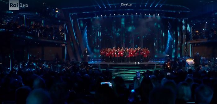 Sanremo, sul palco Coro ANFFAS. E Pausini canta "Si può dare di più"