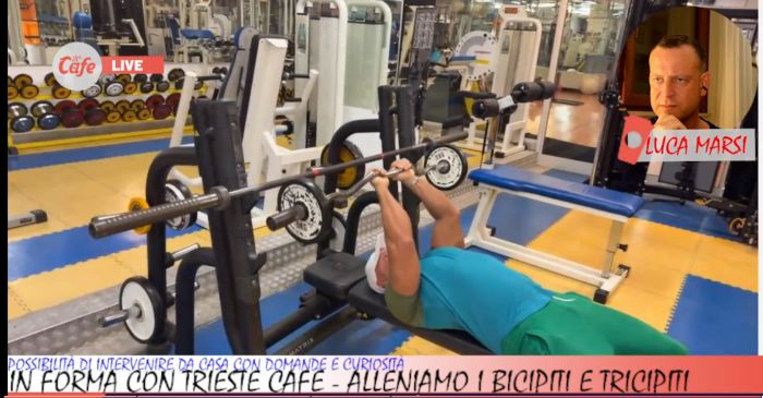 In forma con Trieste Cafe, braccia protagoniste: Ramazzina “mette in pressione” bicipiti e tricipiti (VIDEO)