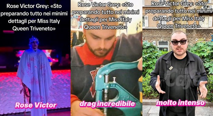 La drag triestina Rose Victor Grey: «Mi sto preparando per Miss Italy Queen Triveneto» (VIDEO)