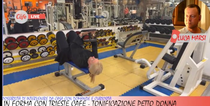 "In forma con Trieste Cafe", Ramazzina in diretta: “petto tonico e tecnica corretta” workout live (LIVE)