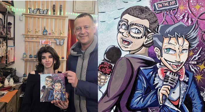 Il direttore di Trieste Cafe diventa Vincent di Hazbin Hotel: il suo alter ego manga prende vita