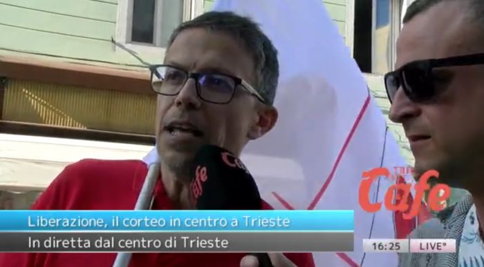 Corteo 25 aprile a Trieste, Paolo Menis (M5S) “Una festa mai vista prima” (VIDEO)