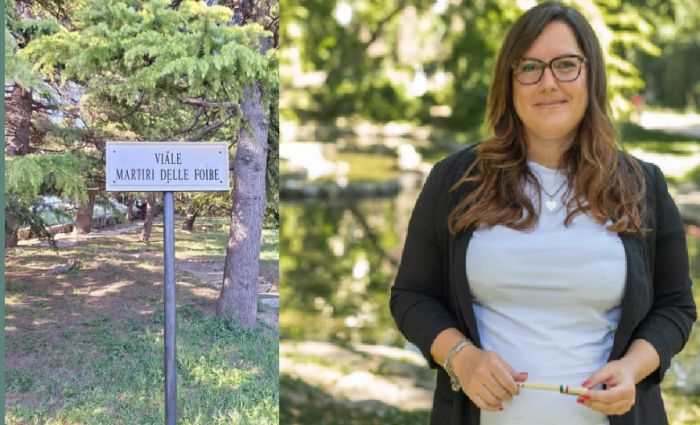 Nicole Matteoni: “Il ricordo non si tocca”, targa delle Foibe imbrattata e ripulita