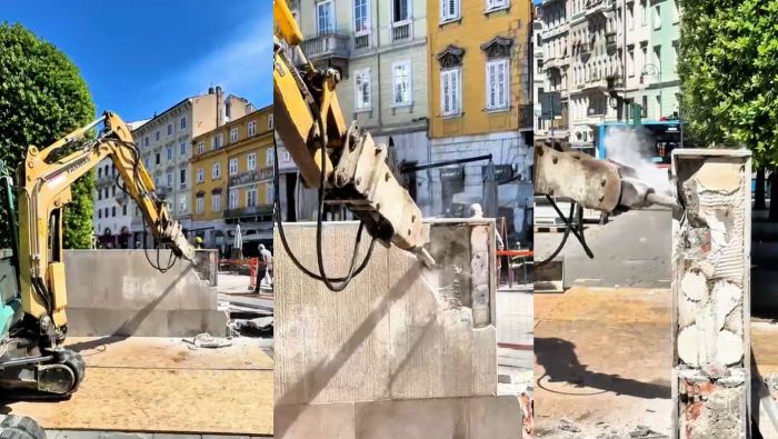 Piazza Goldoni cambia volto: via il muretto, spazio più aperto e sicuro nel cuore di Trieste (VIDEO)