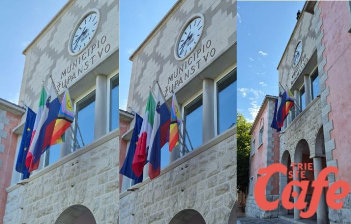 17 maggio, bandiera arcobaleno al Municipio: Duino Aurisina contro ogni discriminazione