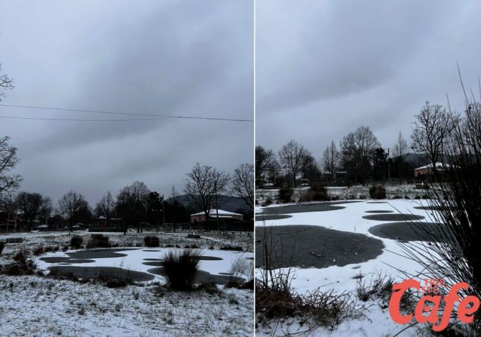 Un soffio d’inverno e subito spettacolo: Basovizza si colora di bianco (VIDEO)
