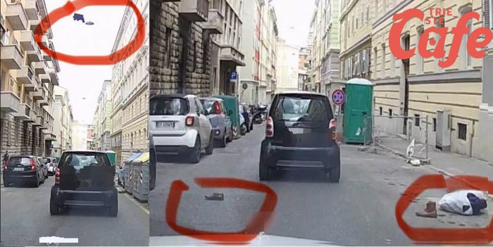Vestiti ovunque in via Canova (anche appesi a cavo della luce), vendetta del partner "cornuto"? 