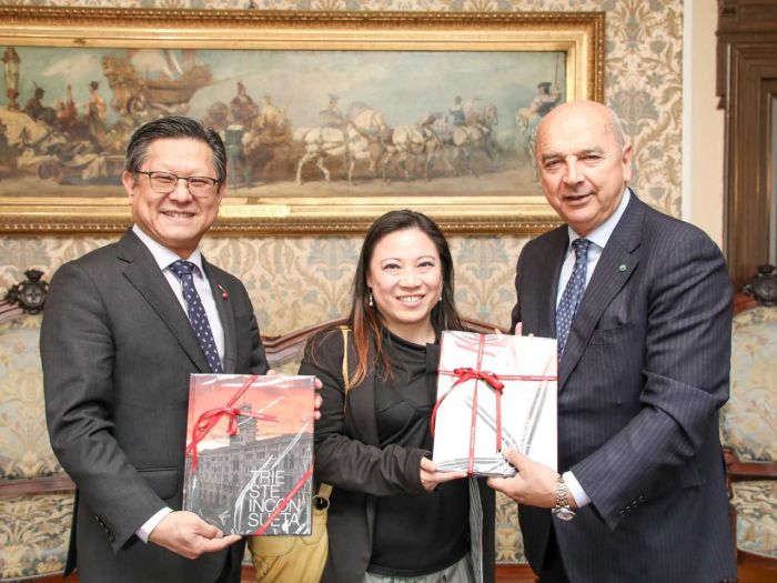 La delegazione dell'ufficio di rappresentanza di Taipei in Italia è stata ricevuta dal sindaco Dipiazza