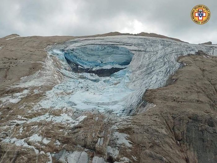 Clima: ghiacciaio Marmolada arretrato del 50% in 25 anni