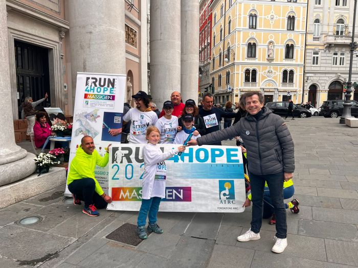 Parte la staffetta benefica Run4Hope in Friuli Venezia Giulia: dal 5 al 13 aprile per la ricerca sul cancro