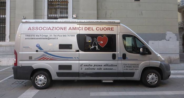Unità mobile degli Amici del cuore, mercoledì riprende il servizio con i consueti controlli