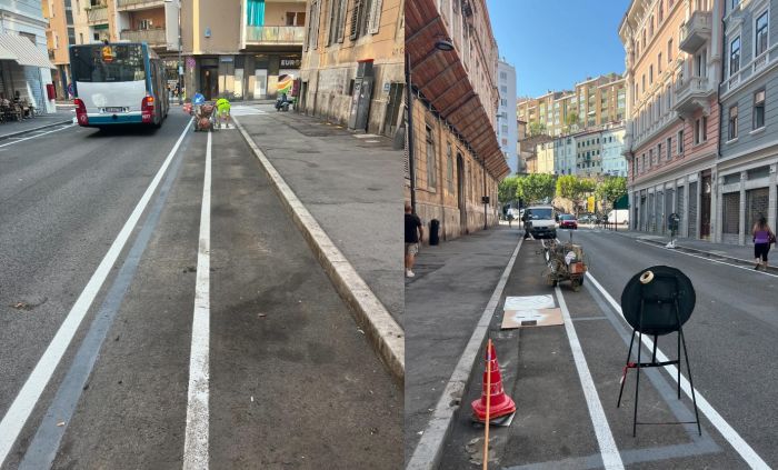 Polemiche sulla ciclabile di via Raffineria: "15 metri di pista, 20 parcheggi cancellati"