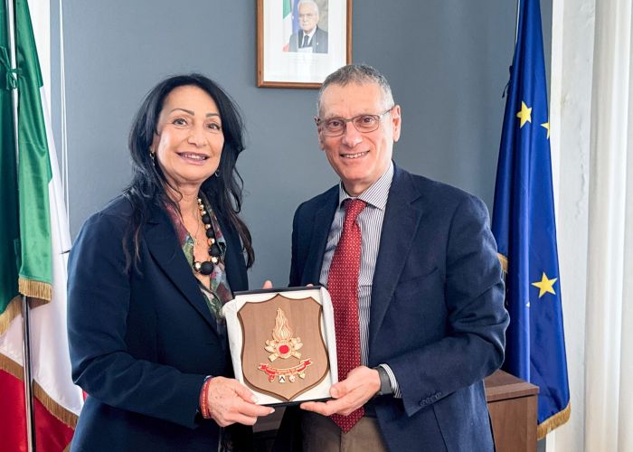 Anna Maria Cisint incontra il direttore generale dei Vigili del Fuoco, "organici caserme vanno potenziati"