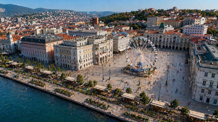 Piazza Unità e le Rive si trasformano in un render di un cittadino