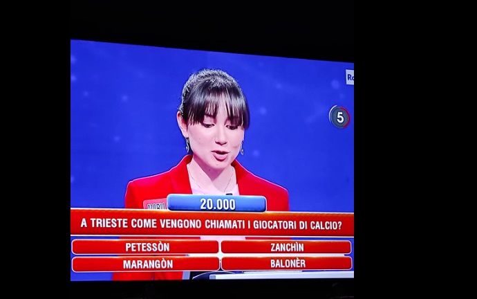 "Come vengono chiamati i giocatori di calcio a Trieste?, Trieste protagonista a "L'Eredità"