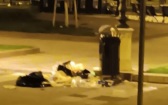 Piazza Libertà ogni giorno (all'alba) più sporca: quando il centro di Trieste diventa una discarica