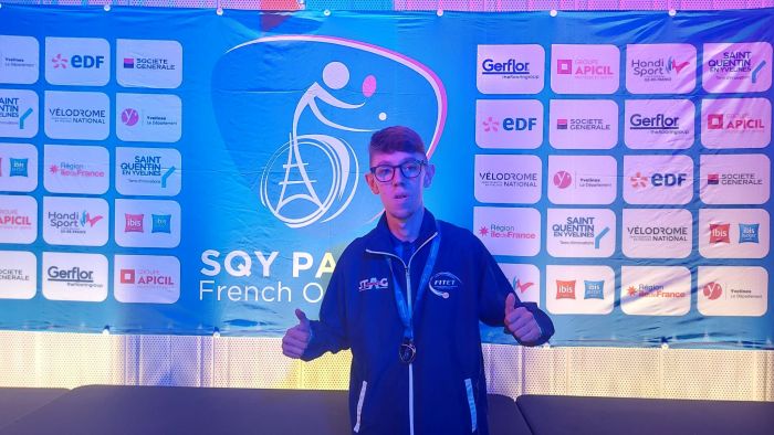 Tennistavolo paralimpico, SQY French Para Open: splendido secondo posto per Matteo Parenzan