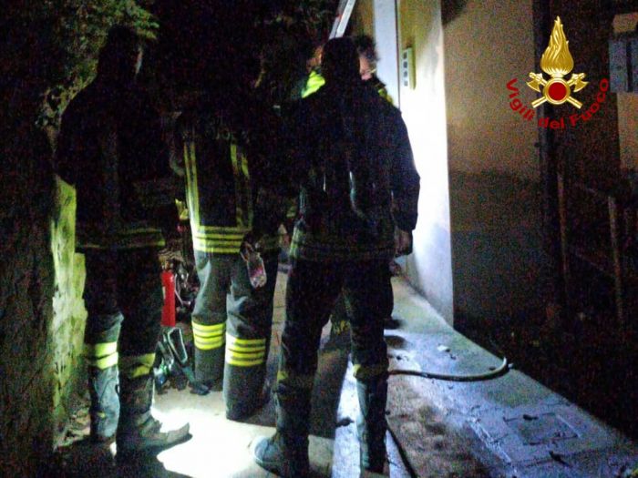 Incendio in un condominio di Scala Santa, cane e gatto salvati dai vigili del fuoco!!