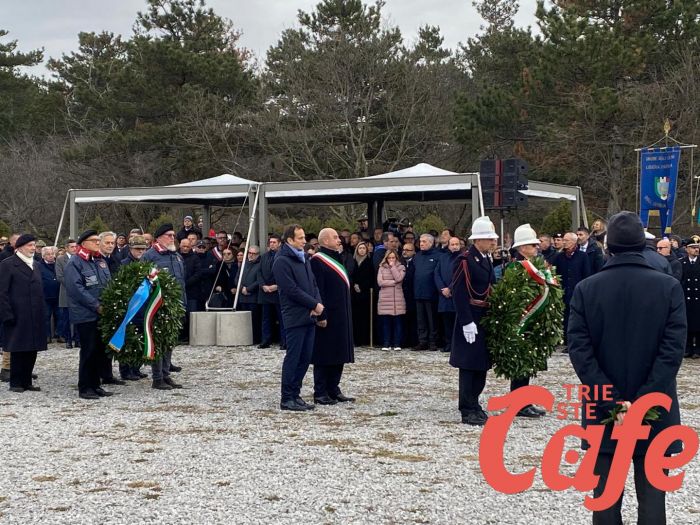 Giorno del Ricordo: Fedriga e sindaco Trieste depongono corona di alloro a Basovizza