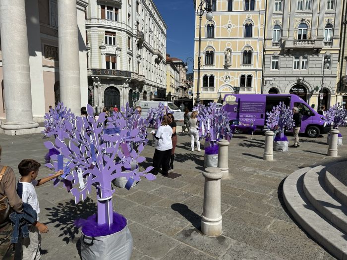 Il giardino dei ricordi, in Piazza della Borsa, per il mese mondiale dedicato all'Alzheimer