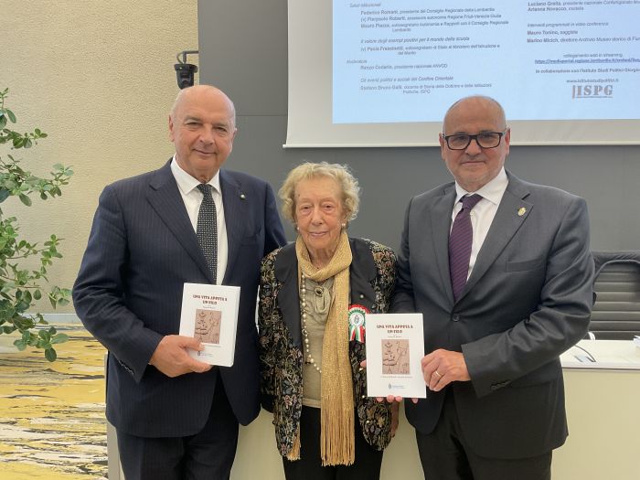 Presentato il libro "Una vita appesa ad un filo” di Erminia Dionis Bernobi: Dipiazza oggi a Milano! 