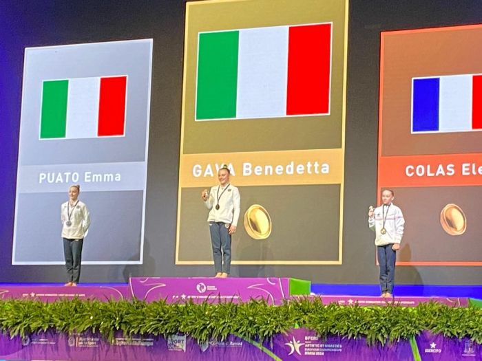 Ginnastica artistica, la giovanissima triestina Benedetta Gava è campionessa europea!!