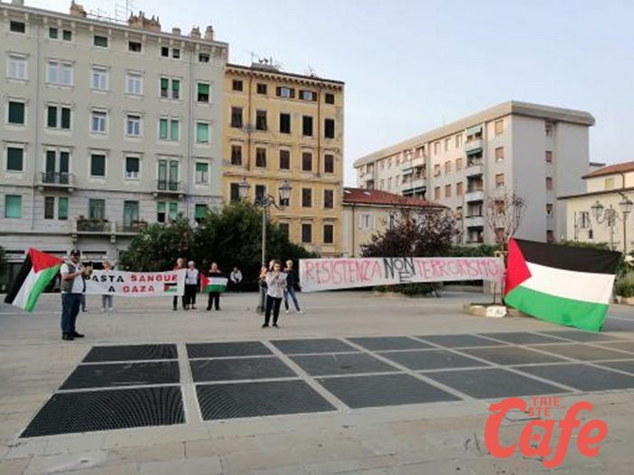 Presidio pro Palestina a Trieste, 'basta Apartheid e massacri'