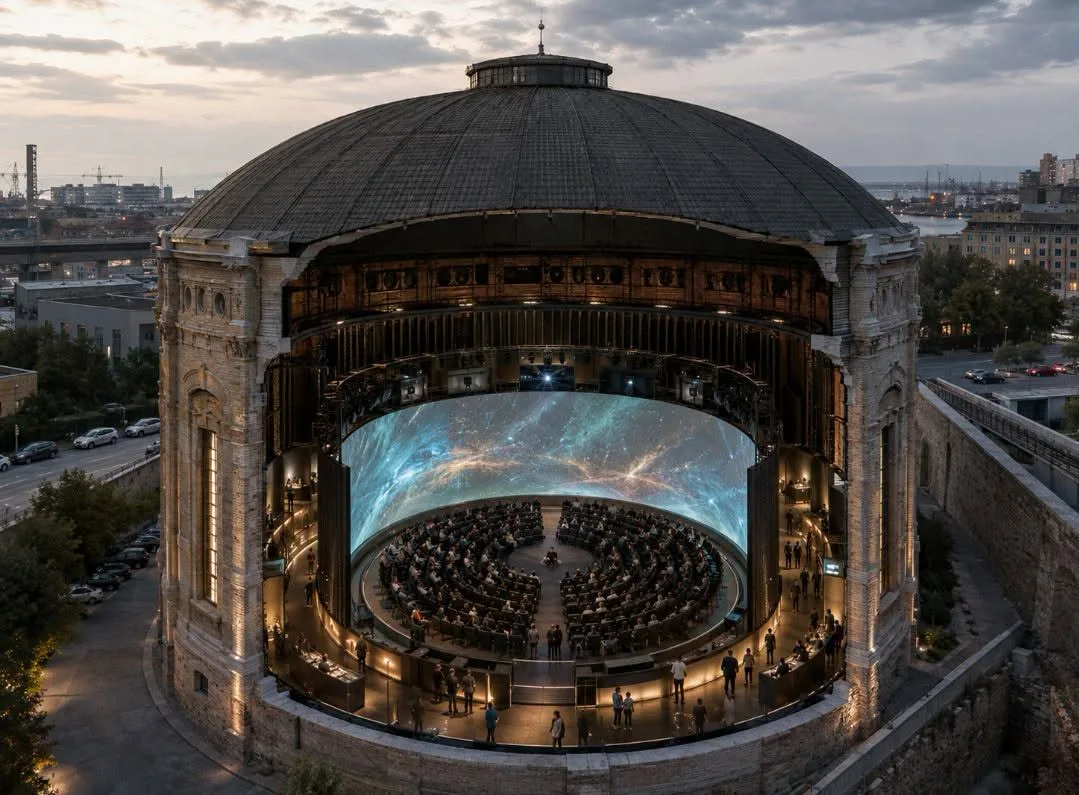 Trieste, l’ex Gasometro potrebbe rinascere come spettacolare arena cinematografica immersiva