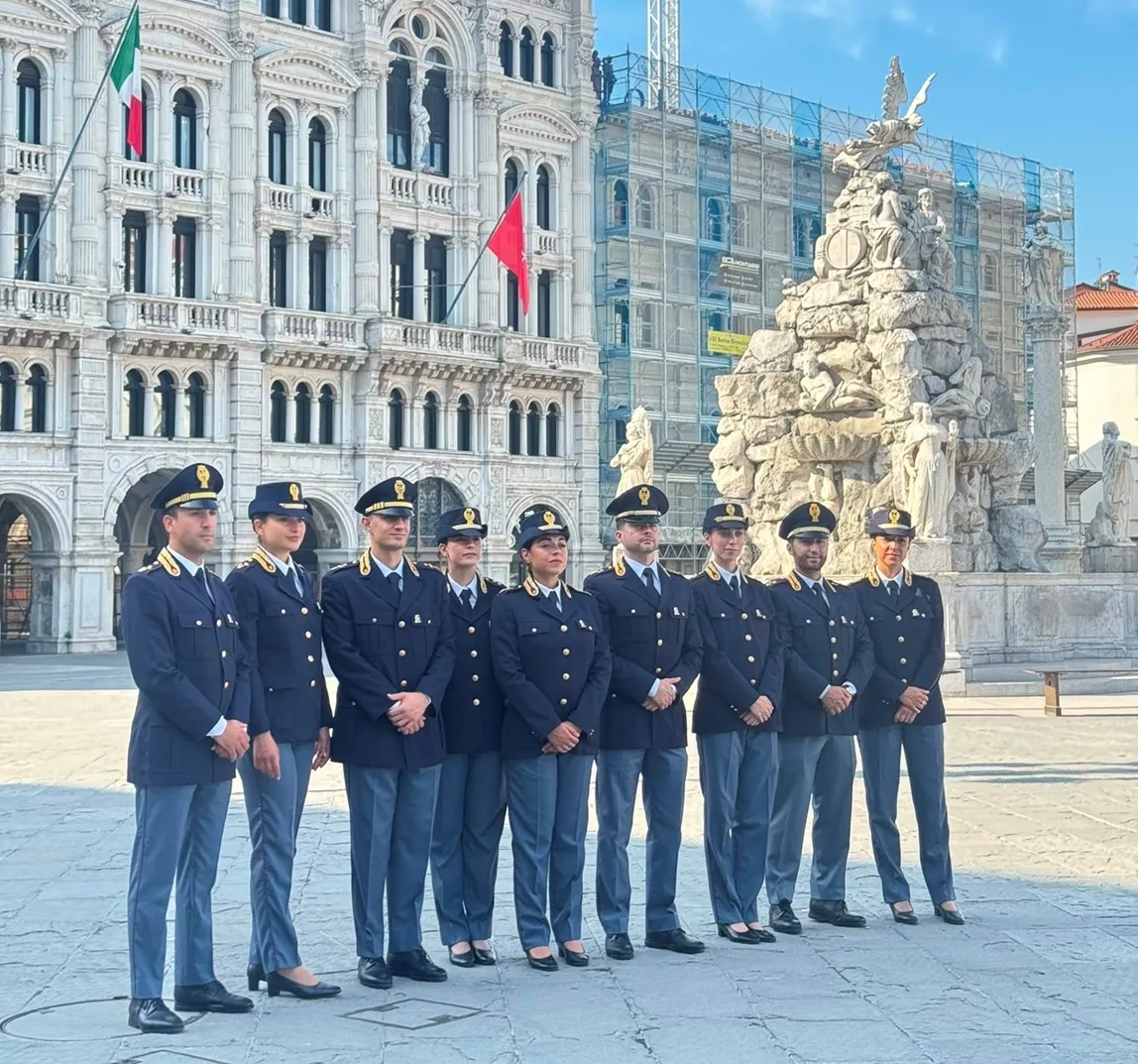 Nove commissari in tirocinio nel Triestino: quattro alla Questura, uno alla Polstrada