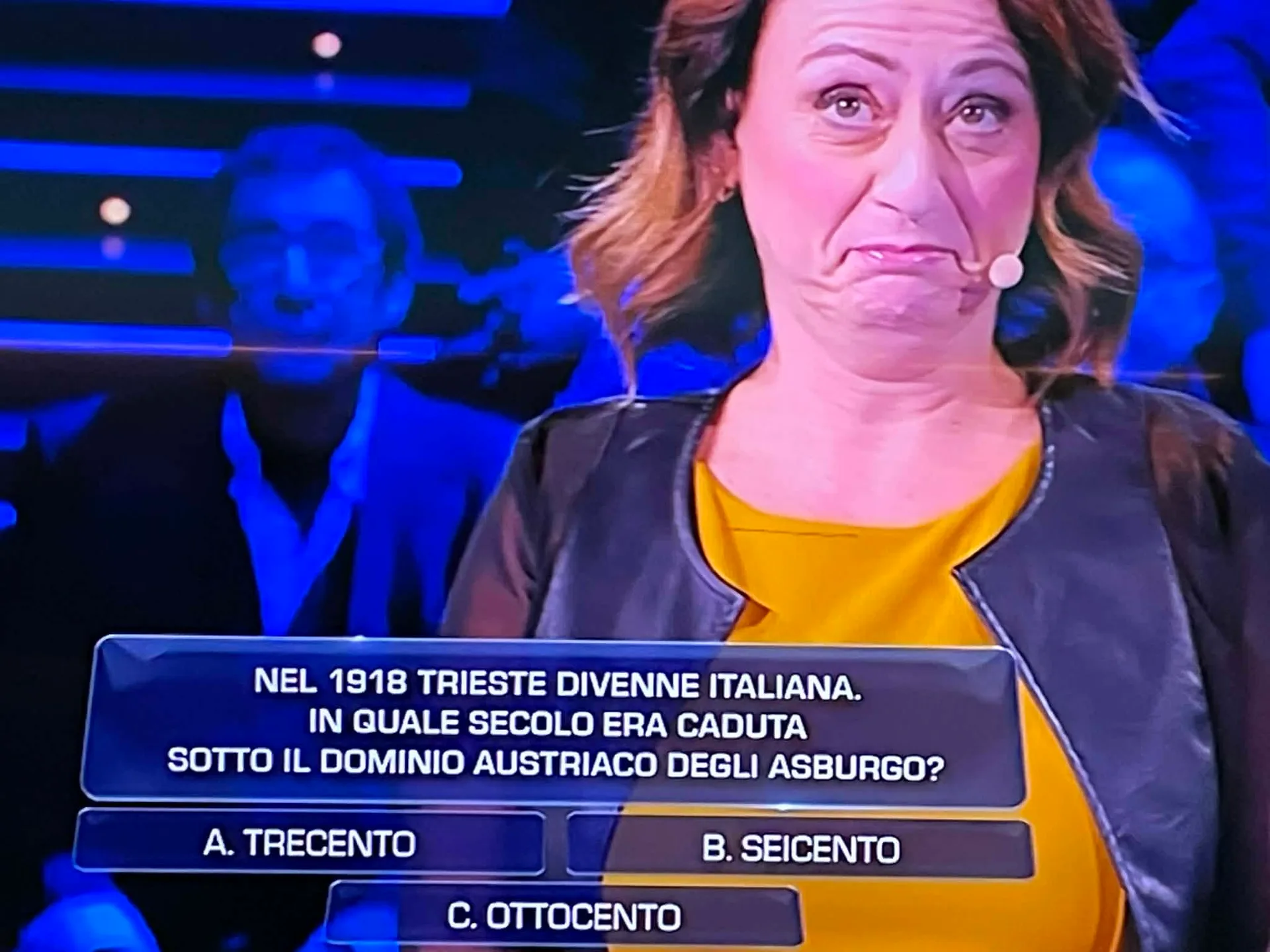 Trieste, quiz sugli Asburgo a The Wall: la concorrente cade sulla storia della città