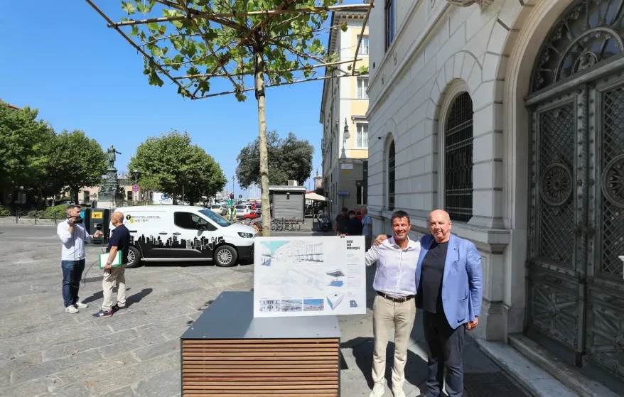 Trieste, Laterza sugli “alberi in scatola”: «Se dovevano fare ombra, il progetto è fallito» (VIDEO)